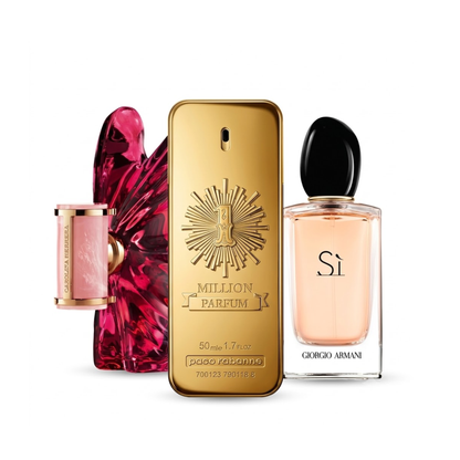3 smaržu komplekts | Sospiro La Bomba, Armani Sì, Paco Rabanne 1 Million 100 ml