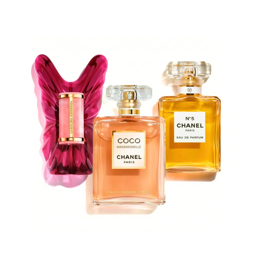 3 smaržu komplekts | Carolina Herrera La Bomba, COCO MADEMOISELLE, Chanel Nº5 100 ml